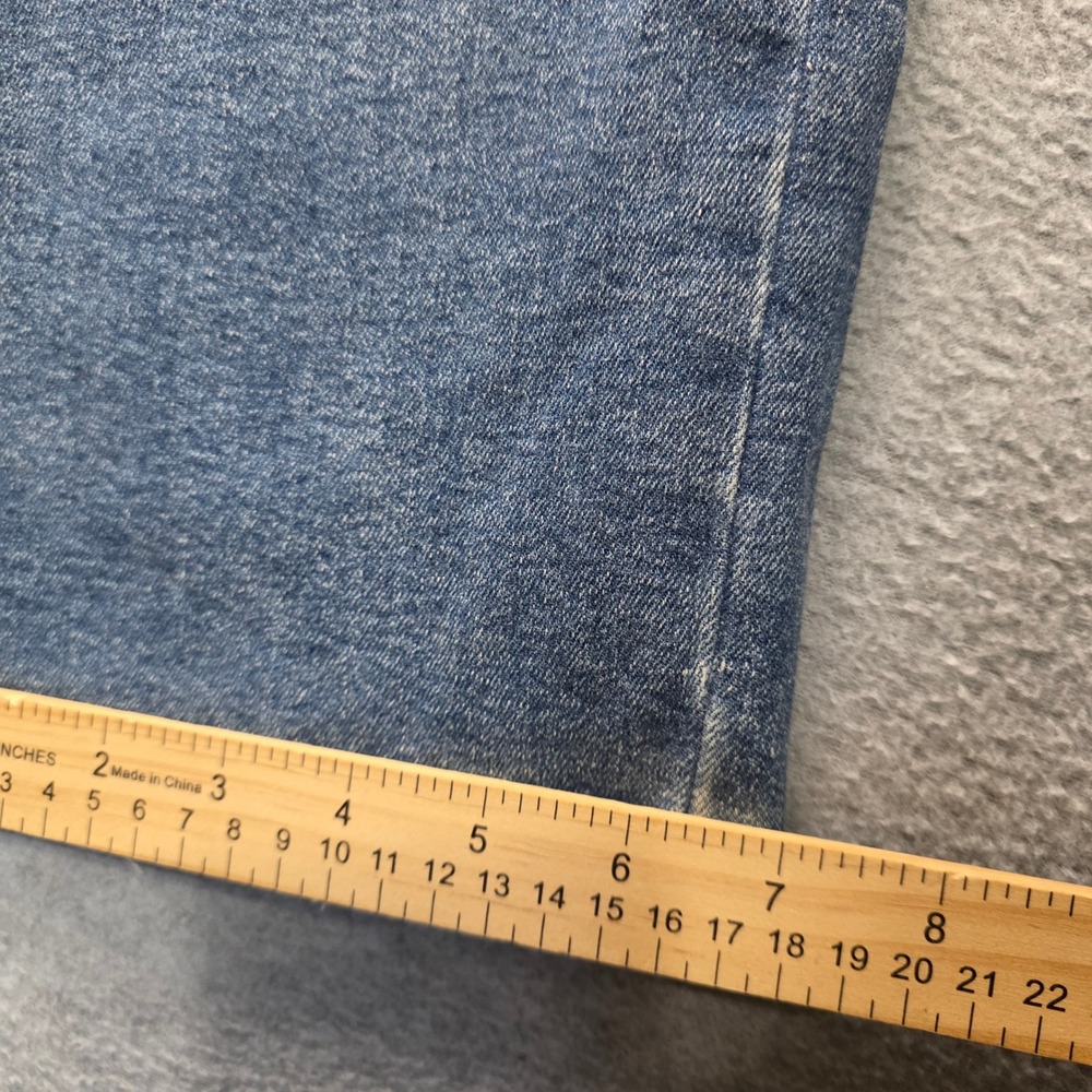 a.n.a High Rise Straight Leg Jeans Womens 16W Raw Hem Recycled Cotton - Picture 10 of 11